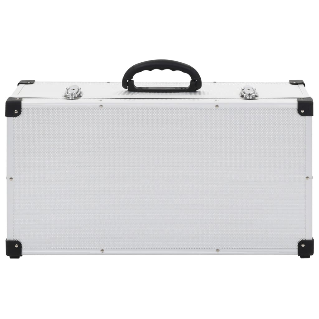 CD Case for 80 CDs Aluminium ABS Silver